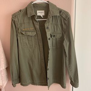 FOREVER 21 OLIVE GREEN JACKET